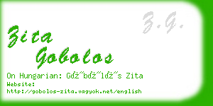 zita gobolos business card
